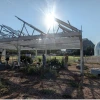 Figure 1: The SALSA agrivoltaic research site at Biosphere 2, Arizona